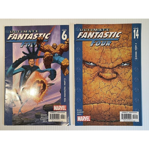 Ultimate Fantastic Four No.6 & 14 (2004-05) Marvel • Comic Book Set, Bendis - Picture 1 of 9